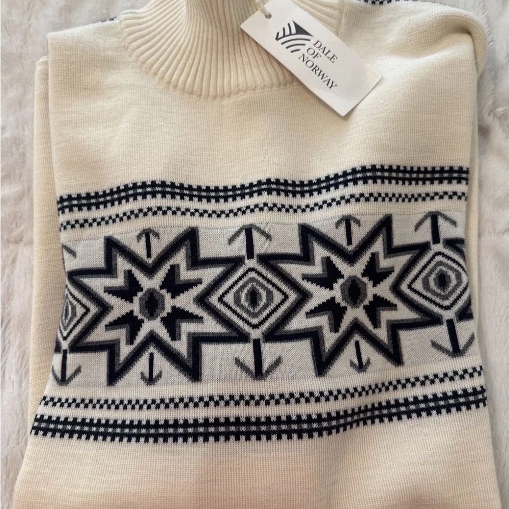 Dale of Norway Cream Knit Sweater NWT 100% NORWEGIAN WOOL